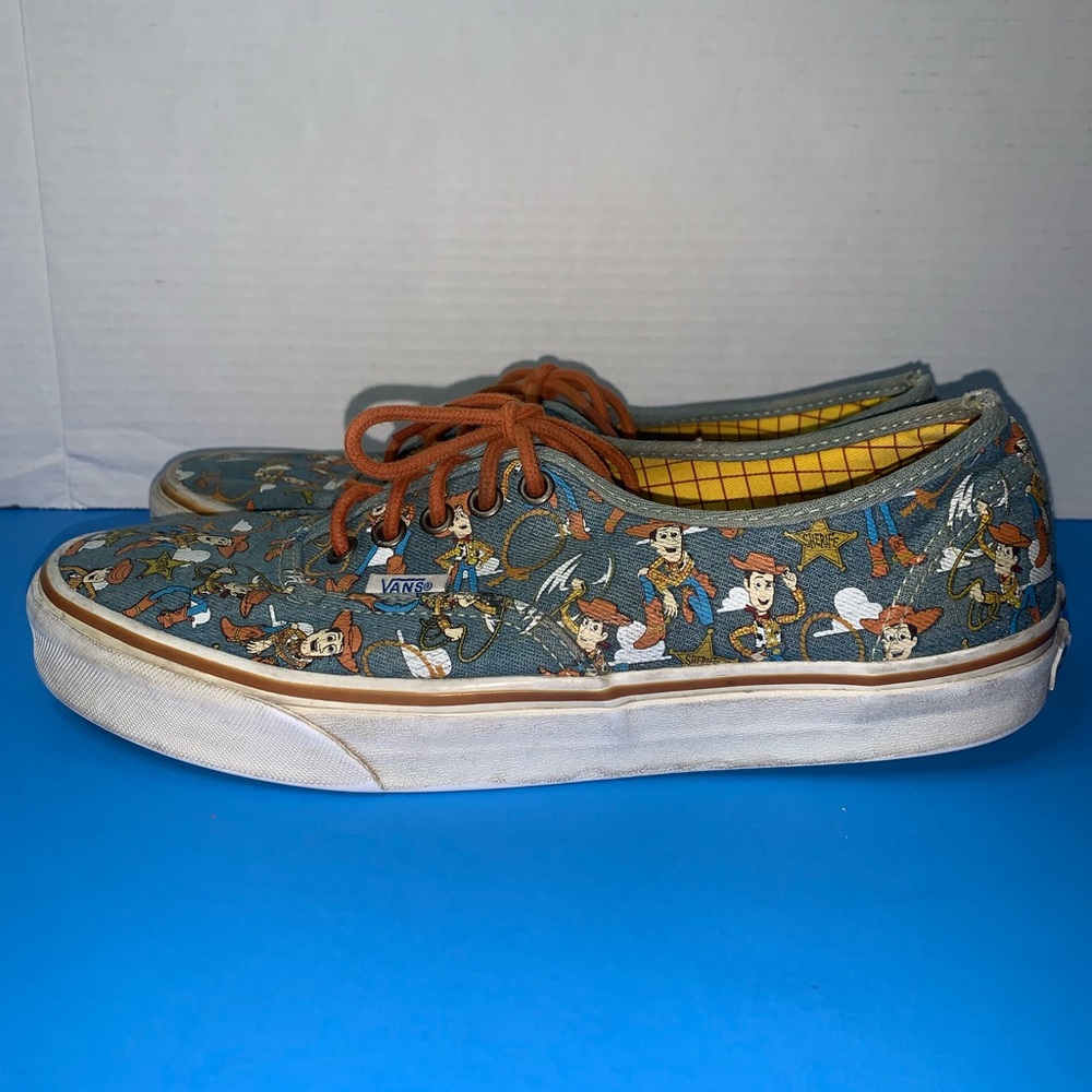 Mens size 9.5/ Womens 11 Vans X Disney Vans Authentic (Woody)
